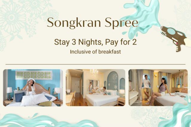 Sense the Songkran spirit at La Petite Salil Hotels in the center area of Bangkok with our exclusive promotion — 𝐒𝐨𝐧𝐠𝐤𝐫𝐚𝐧 𝐒𝐩𝐫𝐞𝐞. 💦
 
Stay 3 nights, pay for only 2, and wake up to a delightful breakfast every morning. 

Choose your sanctuary to heighten your sensations where each location offers a distinct experience;

• 𝐋𝐚 𝐏𝐞𝐭𝐢𝐭𝐞 𝐒𝐚𝐥𝐢𝐥 𝐒𝐮𝐤𝐡𝐮𝐦𝐯𝐢𝐭 𝐒𝐨𝐢 𝐓𝐡𝐨𝐧𝐠𝐥𝐨𝐫 𝟏, feel the pulse of urban energy: https://bit.ly/48yDtk8
• 𝐋𝐚 𝐏𝐞𝐭𝐢𝐭𝐞 𝐒𝐚𝐥𝐢𝐥 𝐒𝐮𝐤𝐡𝐮𝐦𝐯𝐢𝐭 𝐒𝐨𝐢 𝟏𝟏, liberate your spirits into vibrant atmosphere: https://bit.ly/4c1yUSw
• 𝐋𝐚 𝐏𝐞𝐭𝐢𝐭𝐞 𝐒𝐚𝐥𝐢𝐥 𝐒𝐮𝐤𝐡𝐮𝐦𝐯𝐢𝐭 𝐒𝐨𝐢 𝟖, experience a secluded oasis, a sensation of tranquility: https://bit.ly/48G7UVN

Booking Period: Until 30 Apr 2024
Stay Period: Until 30 Apr 2024
Book now: https://bit.ly/3uV775i

Reserve your spot to kickstart the joyful moments!

Terms & Conditions:
 - Flexible cancellation policy : no charge for bookings if cancelled at least three days before check-in date (if within three days one-night’s room charge applies).

For more information:
📱 Line: https://lin.ee/aPqEixN
📞 Tel: 66 (0) 02 114 3536
📧 info@lapetitesalil.com
www.lapetitesalil.com

#LaPetiteSalilHotels #Bangkok #Thonglor #Nana